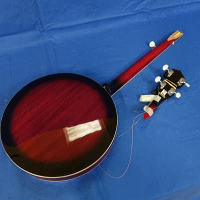 Ozark 5 String Banjo Left Handed and Padded Cover image 2
