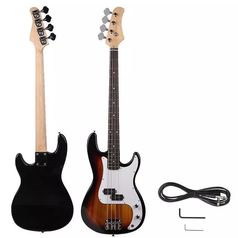 4 String Burning Fire Electric Bass Guitar for School Student | Reverb