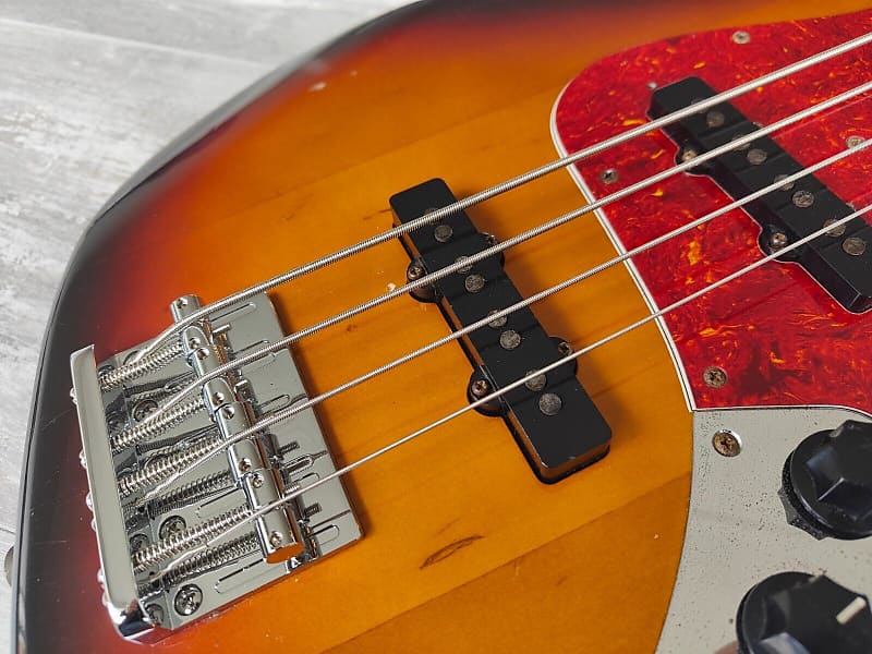 1980's Fernandes Japan RJB-55 '60's Reissue Jazz Bass (Sunburst)