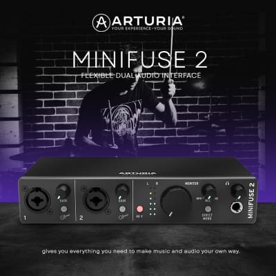 Arturia MiniFuse 2 Audio and MIDI Black Interface with Software Ableton image 2