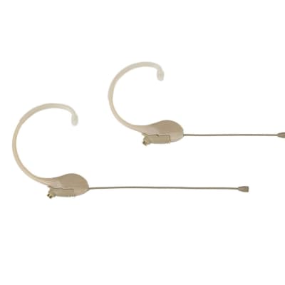2 OSP HS10 Tan Earset Mics 1 Long 1 Short Boom for Lectrosonics Wireless Systems image 3