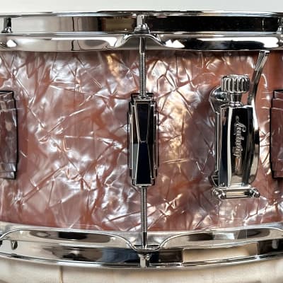 Ludwig 6.5x14" Classic Maple Snare Drum - Exclusive Rose Marine Pearl w/ Imperial Lugs image 2