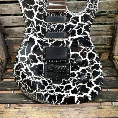 Hohner Professional ST Metal S 1988 - white with black cracked - Steinberger KBS-Tremolo for sale
