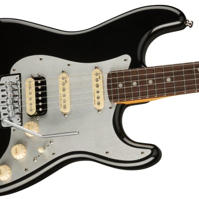 Fender American Ultra Luxe Stratocaster Floyd Rose HSS, Mystic Black