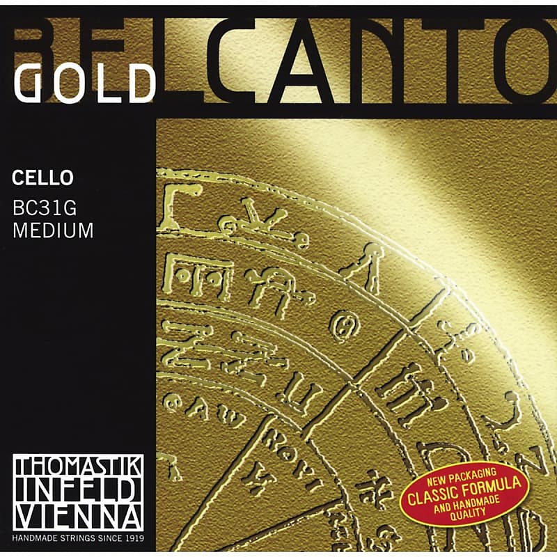 Thomastik Belcanto Gold 4/4 Cello String Set - Medium Gauge image 1
