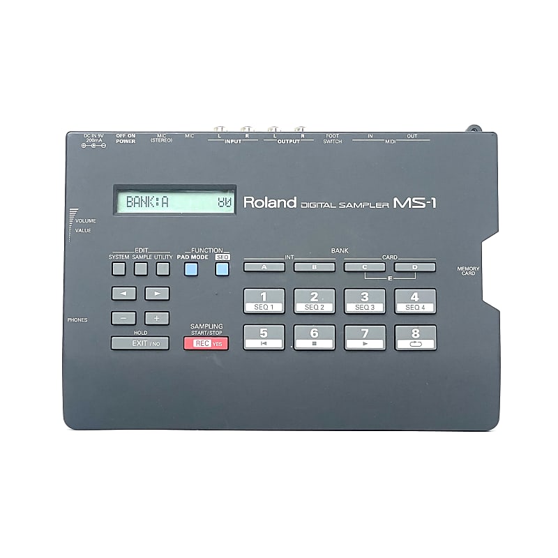 Roland MS-1 Digital Sampler Black 1990s | Reverb