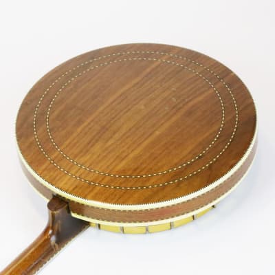 1969 Fender Concert Tone Plectrum 4-String Banjo Walnut & Gold Vintage Original Amazing Long Scale Tenor Banjo w/ Vintage Case image 14