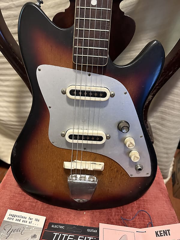 Kent Model 545 Polaris 11. Electric guitar 60s Sunburst Reverb
