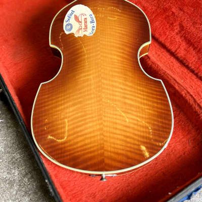 LEFTY Höfner 500/1 violin bass c 1980 - Sunburst original vintage MIJ Japan fujigen hofner paul McCartney greco image 11