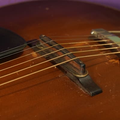 1930s Regal Roundhole X-Braced Carved-Top Archtop Guitar | Reverb