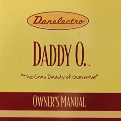 Danelectro Daddy O'/ DO-1 Overdrive Pedal New In Box w/ /Free Shipping for sale