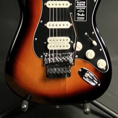 Fender Player Stratocaster Floyd Rose HSS Electric Guitar 3-Tone Sunburst for sale