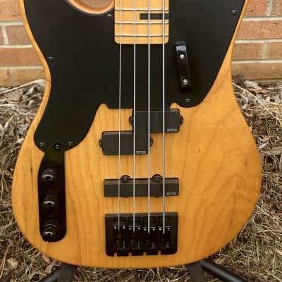 Schecter Left-Handed Model T Session Active Bass 2018 Natural Satin image 1