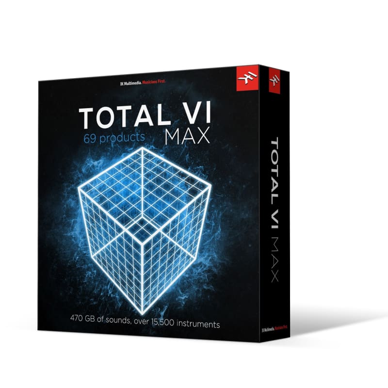 Total VI MAX MAXgrade (Download)<br>A massive bundle of 69 award-winning virtual instruments from IK Multimedia