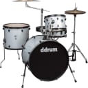 Ddrum D2R SILVER SPARKLE D2 Rock 4PC Drum Kit with Hardware and Cymbals