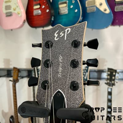 ESP USA Eclipse Electric Guitar w/ Case-Black Sparkle image 11