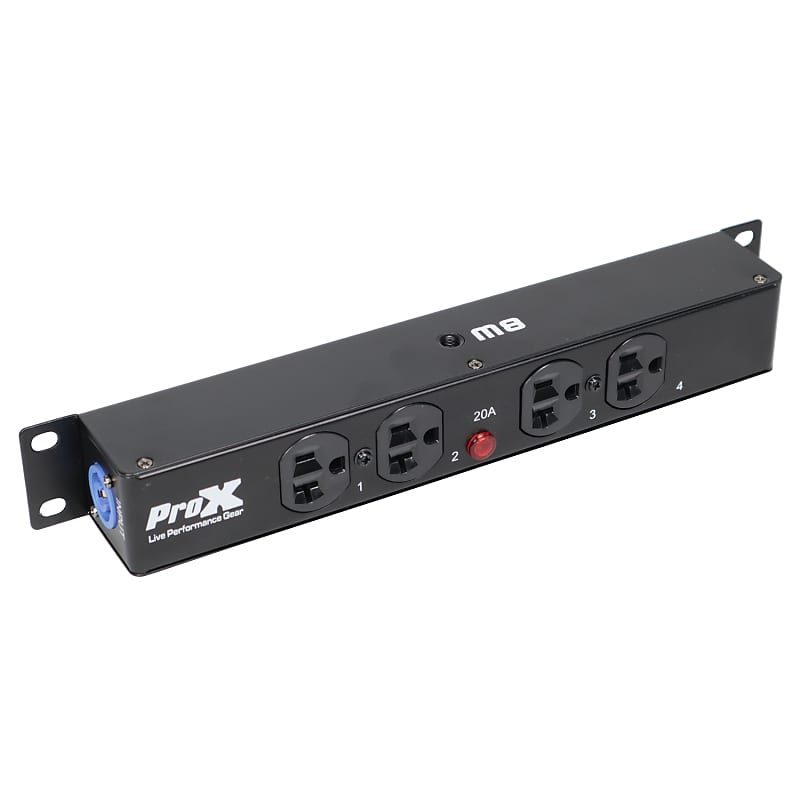 ProX XC-MEP12-326 32 Foot 110V Male to 6 Socket 110V Female Power