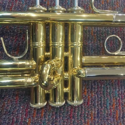 Bach Intermediate Trumpet Model TR200 Lacquer Made in USA Serviced, Warrantied! image 2