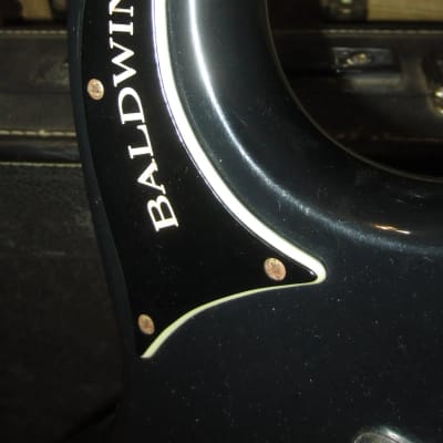 1965 Baldwin Baby Bison Bass Black w. Original Hardshell Case image 5