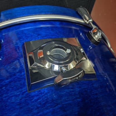1990s Premier Made in England XPK Birch Shell Sapphire Blue 16 x 22" Bass Drum - Looks /Sounds Great image 4