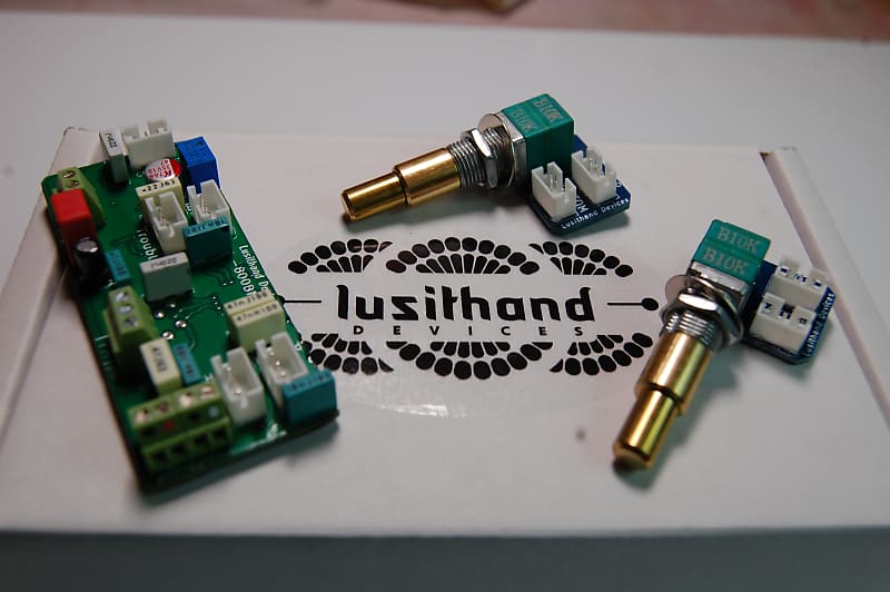 Lusithand Devices 800 BM on board bass preamp back cavity mounting image 1