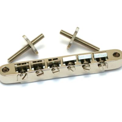 ABR-8107-N Nickel Finish ABR Style Wide Spaced Tunematic Guitar Bridge Made in Japan for sale