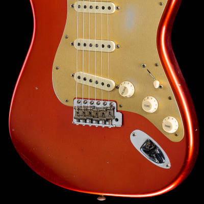 Fender Custom Shop 2019 Limited Big Head Strat Journeyman Relic Aged Candy Apple Red (794) image 1