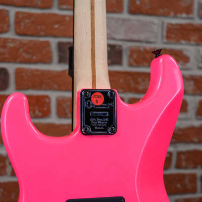 Charvel USA Custom Shop San Dimas Namm Edition #606 Master Built by “Red” Dave Nichols Neon Pearl Pink 2025 w/OHSC (B-stock) image 9