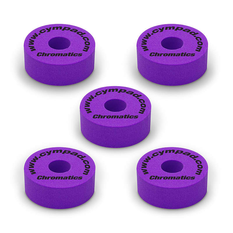 Cympad Chromatics Premium Foam Purple Cymbal Felts 5 Pack CYM CS15/5-PU image 1