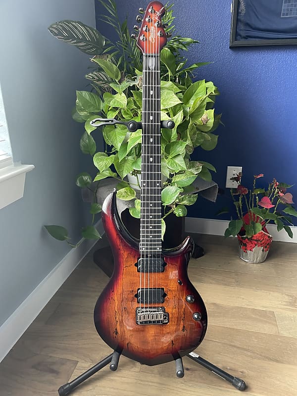 Sterling John Petrucci Signature Majesty MAJ200XSM Electric Guitar - Blood Orange Burst 2023 - Blood Orange Spalted Maple image 1
