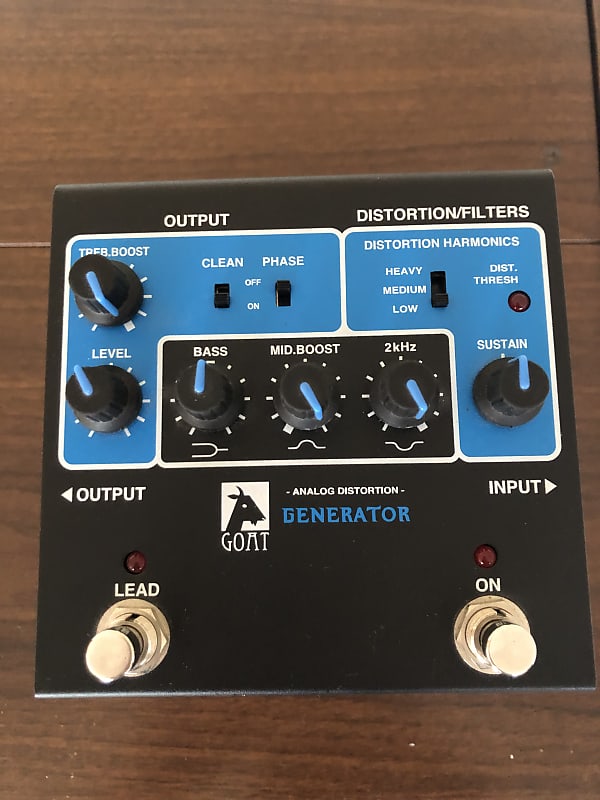 Goat blue series distortion generator (Rockman) 2021-2022 - Matte black  with blue face