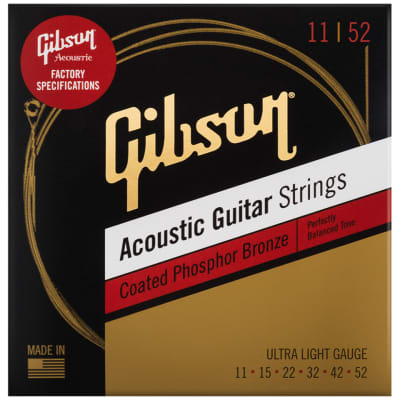 Gibson SAG-CPB11 Phosphor Bronze coated, 011-052 for sale