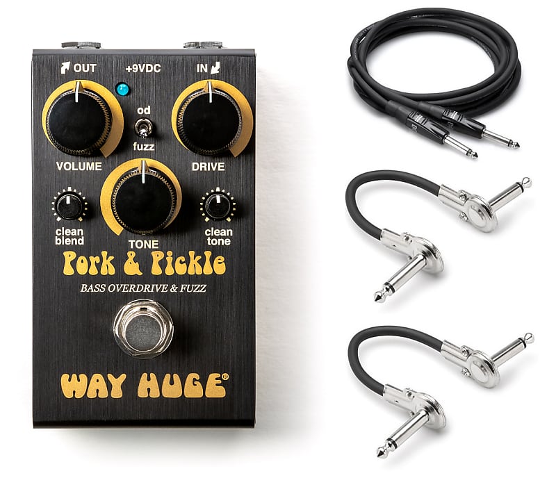 New Way Huge WM91 Mini Pork & Pickle Bass Overdrive Fuzz | Reverb