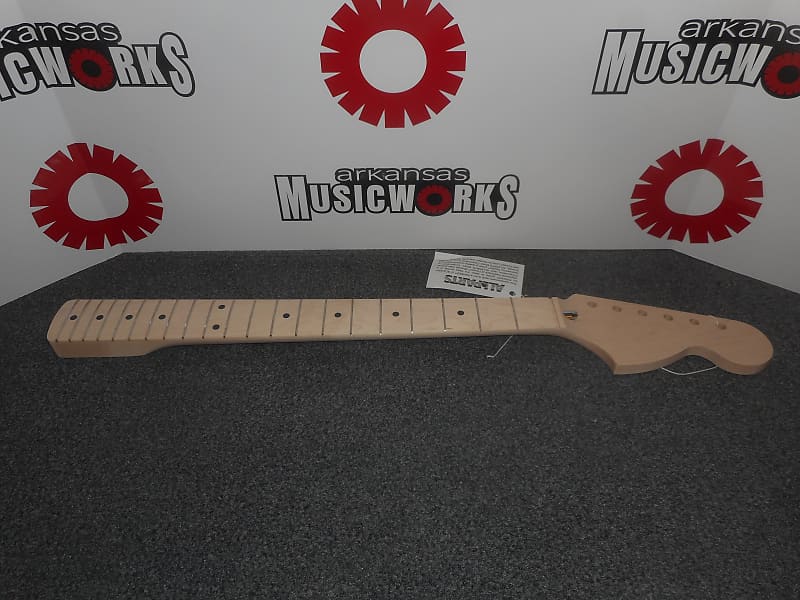 Allparts Fender Licensed Large Headstock Maple Strat Neck - | Reverb