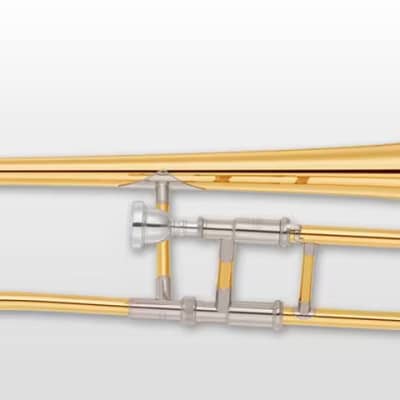 Yamaha YSL-891Z Professional Trombone  -  Clear Lacquer with Yellow Brass Bell image 2