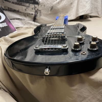 Ampeg Stud GE-100 GE100 Guitar with Case MIJ Made In Japan Vintage Black image 11