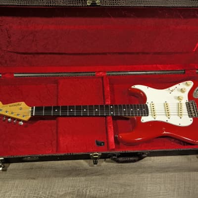 MyDream Stratocaster Custom Built - Light Relic Hot Rod Red Texas Special image 5