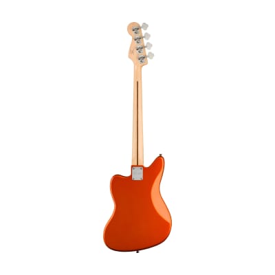 Squier FSR Affinity Series Jag Bass H Guitar, Laurel FB, Metallic Orange image 2