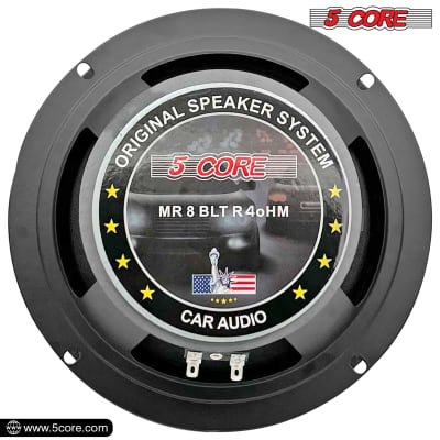 5 Core 8 Inch Subwoofer Car Audio Speaker Midrange with 190W RMS 4 Ohm Voice Coil 1.5 Inch Sub Woofer MR 8 BLT R 4oHM image 8