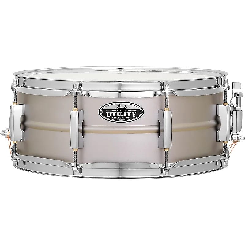 Pearl MUS1455S/C Modern Utility 14x5.5" Beaded Steel Snare Drum image 1