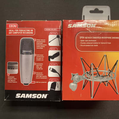 Samson C03U Multi-Pattern USB Studio Condenser Microphone With Samson SP04 Spider Shockmount image 3