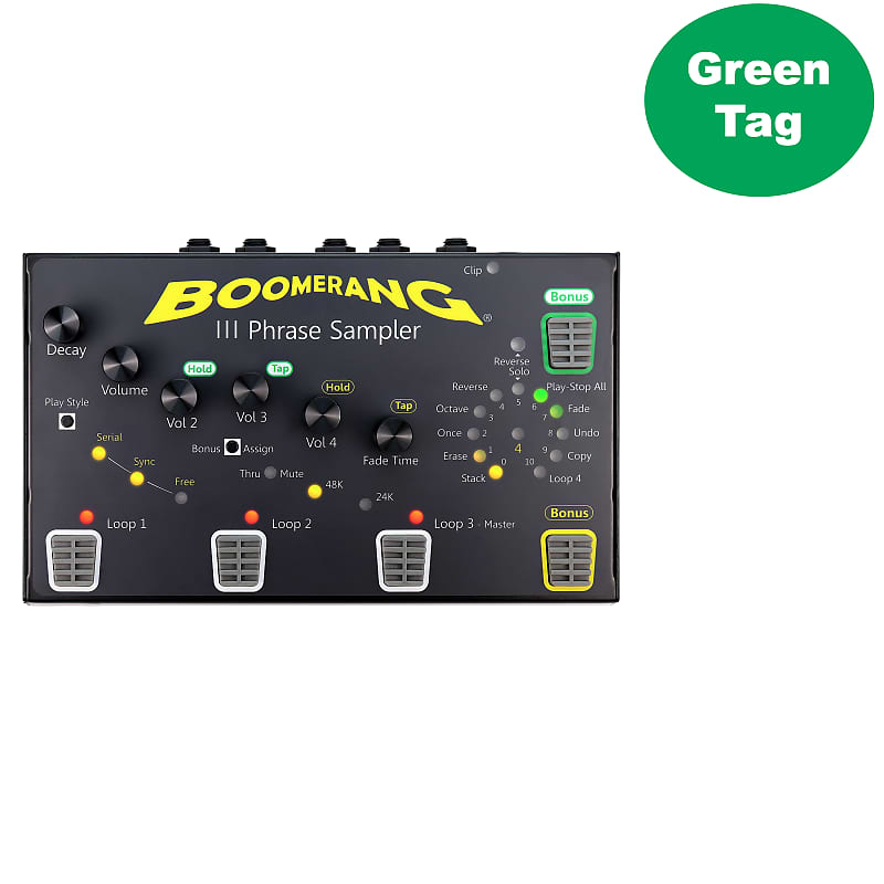 Boomerang III Phrase Sampler (Green Tag Open Box) image 1