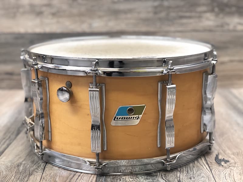 Ludwig snare drum 1979 1984 Natural 6.5x14 inch Reverb