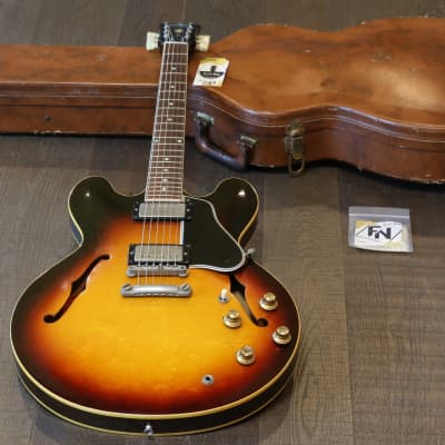 Gibson ES-335 with Split Parallelogram Inlays Sunburst 1960 | Reverb
