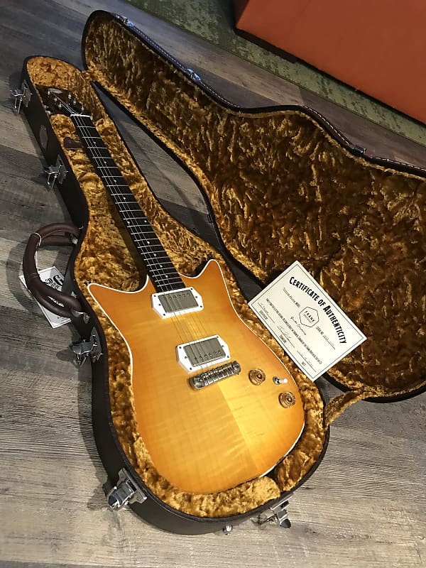 Frank Brothers Thinline Arcade 2022 Lemon Burst Relic 6.9 lbs! Jumbo Stainless Righteous Sound RAF’s MINT image 1