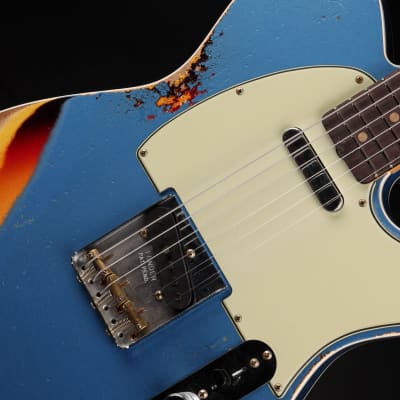 Fender Custom Shop LTD 60 Telecaster Custom Heavy Relic - Aged Lake Placid Blue over Chocolate 3-Color Sunburst image 22