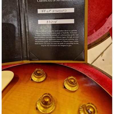 Gibson 1958 Les Paul Standard Reissue VOS Bourbon Burst image 9