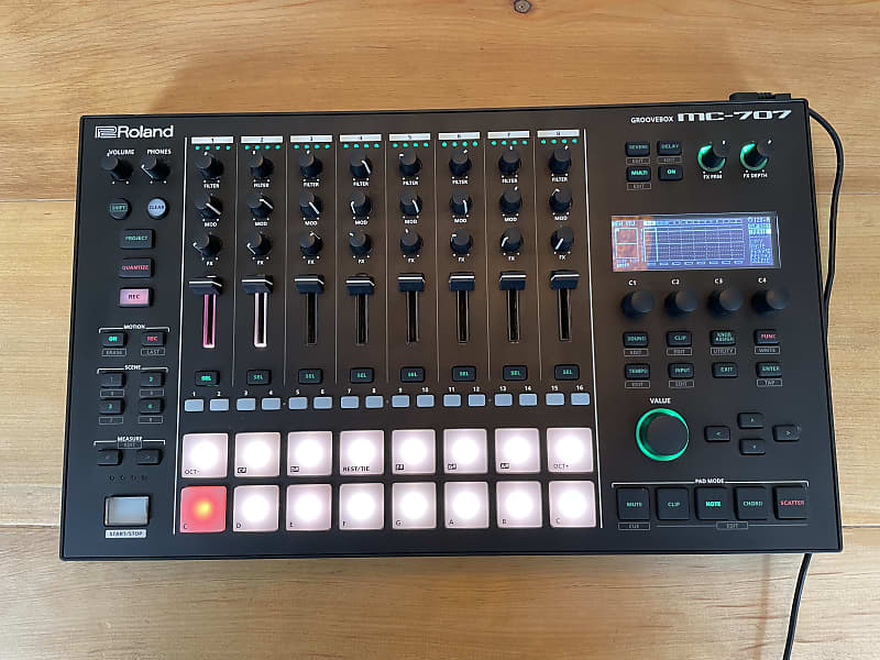 Roland MC-707 Groovebox 2019 - Present - Black image 1