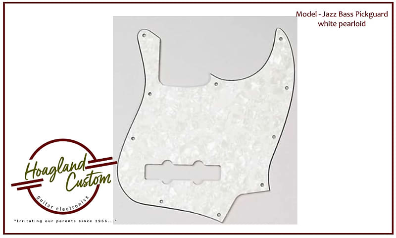 Allparts Pickguard for Jazz Bass - Parchment Pearloid - 3-ply image 1