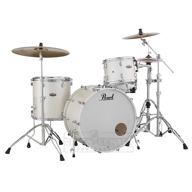 Pearl Decade Maple 3pc Drum Set White Satin Pearl image 1